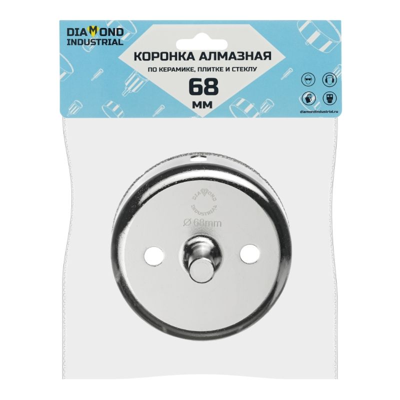 Алмазная коронка Diamond Industrial 68 мм по керамике, плитке и стеклу - изображение 3