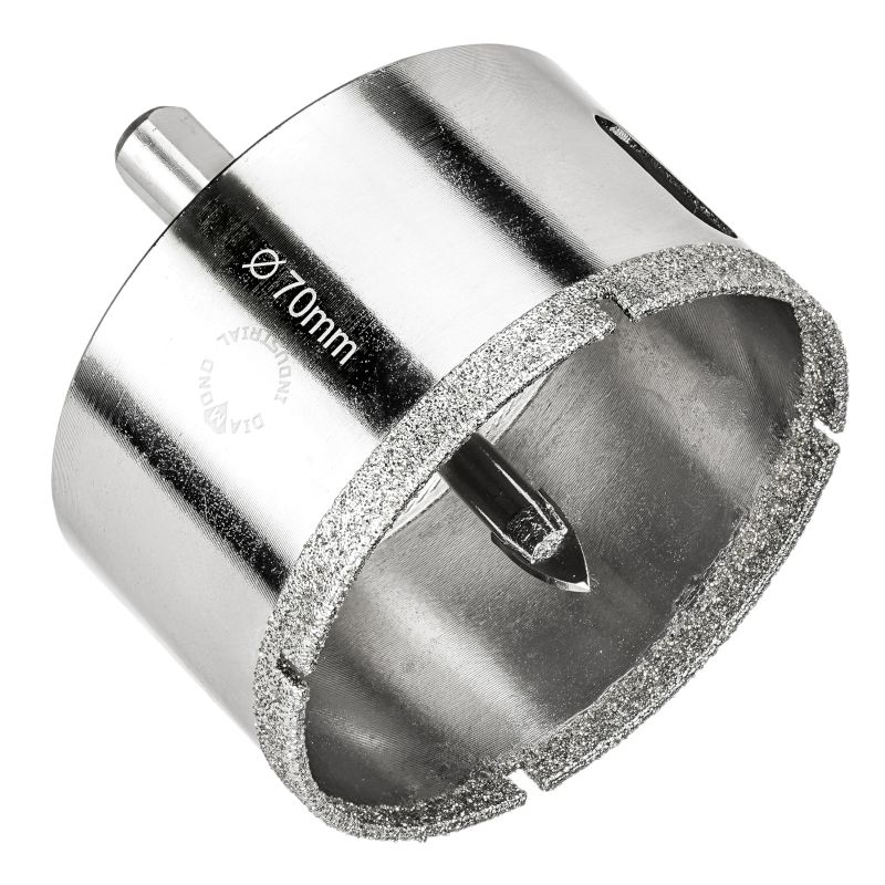 Алмазная коронка Diamond Industrial 70 мм (Керамогранит, плитка, кафель) - изображение 2