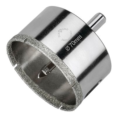 Алмазная коронка Diamond Industrial 70 мм Universal по керамограниту, керамике и камню, вакуумная пайка, M14 - изображение 13