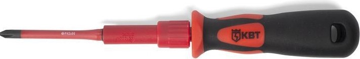 Диэлектрическая отвертка с набором бит КВТ 9 предметов 78280 - изображение 2