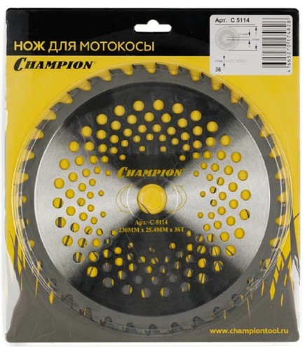 Диск  кустореза CHAMPION 36/230/25,4 (С5114) C5114 - изображение 4