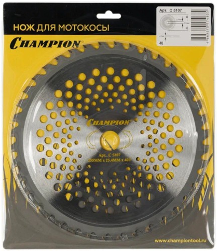 Диск  кустореза CHAMPION 40/255/25,4 (С5107) C5107 - изображение 4