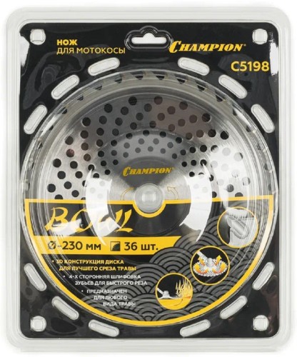 Диск  кустореза CHAMPION Bowl 36/230/25,4 (SRM-330ES/SRM-350ES,4605) (C5198) C5198 - изображение 4