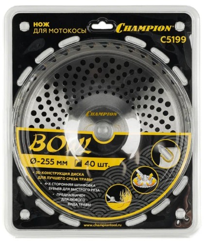 Диск  кустореза CHAMPION Bowl 40/255/25,4 (SRM-330ES/SRM-350ES,4605) (C5199) C5199 - изображение 4