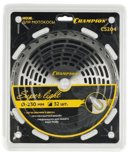 Диск  кустореза CHAMPION Super Light 32/230/25,4 (SRM-330ES/SRM-350ES,4605) (C5204) C5204 - изображение 4