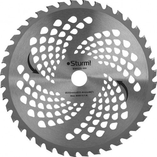 Диск  кустореза Sturm 255/25,4/40 (BT8952D-999) BT8952D-999