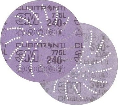 Диск на сетчатой основе 3M Cubitron II Hookit 775L 240+, 150 мм, КлинСэндинг, № 47 (уп.5шт) 7100145316