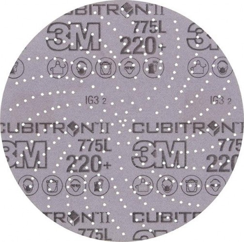 Диск на сетчатой основе 3M Cubitron II Hookit 775L 220+, 150 мм, КлинСэндинг, № 86 (уп.5шт) 7100064271