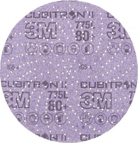 Диск на сетчатой основе 3M Cubitron II Hookit 775L 80+, 150 мм, КлинСэндинг, № 868 (уп.5шт) 7100045072