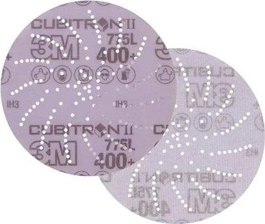 Диск на сетчатой основе 3M Cubitron II Hookit 775L 400+, 150 мм, КлинСэндинг, № 05 (уп.5шт) 7100145455