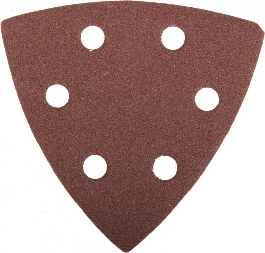 Диск на велюровой основе ЗУБР Мастер треугольник 6 отверстий, р320, 93х93х93мм, 5шт. 35583-320