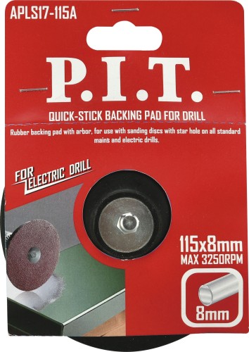 Диск опорный P.I.T. APLS17-115A для дрели 115 мм 8 мм ABS - изображение 2
