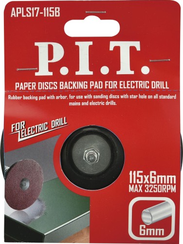 Диск опорный P.I.T. APLS17-115B для крепления шлифовальных листов 115 мм 6 мм - изображение 2