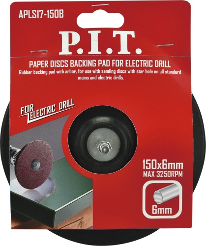 Диск опорный P.I.T. APLS17-150B для крепления шлифовальных листов 150 мм 6 мм - изображение 2