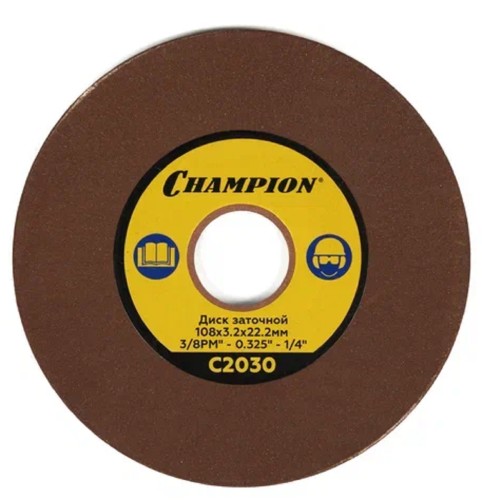 Диск заточной CHAMPION (3/8PM",0,325",1/4) 108х3,2х22,2 (C2030) C2030