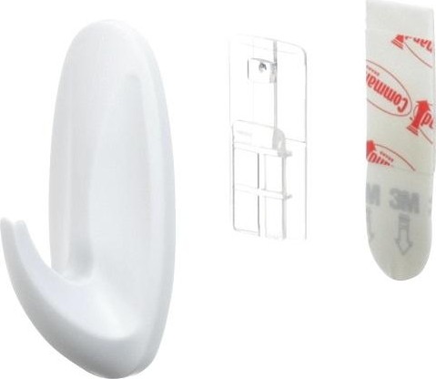 Дизайн-крючок малый 3M Command® (17082) белый 2 шт 7100107764 - изображение 3