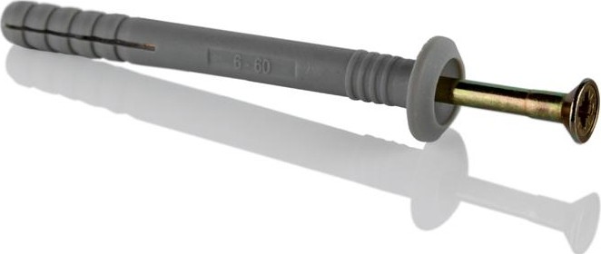 Дюбель 6 х 60 гвоздевой с цилиндрической манжетой 125223