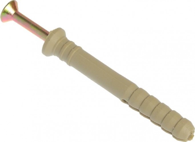 Дюбель  8 х  60 гвоздевой с потайной манжетой, нейлоновый