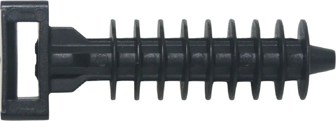 Дюбель для крепления стяжек ЕВРОПАРТНЕР PDR черный (500шт.), пакет 76082071