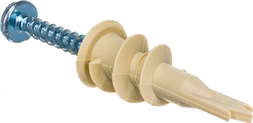 Дюбель для листовых материалов ЕВРОПАРТНЕР PBA (100 шт.) с шурупом, конт М 86912