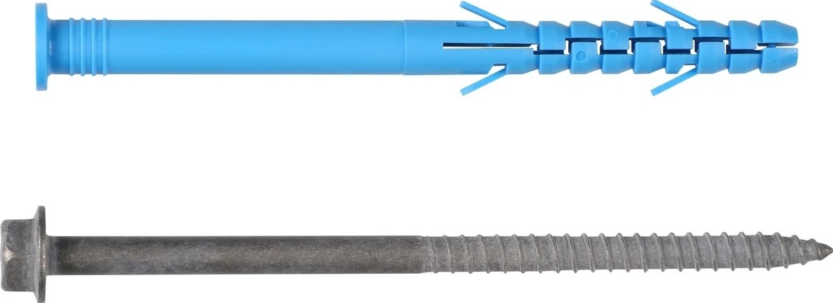 Дюбель фасадный ЕВРОПАРТНЕР ДФ Б 10х115 мм с шурупом шг и антикоррозийным покр (20 шт.) 0078 D