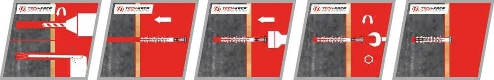 Дюбель фасадный Tech-KREP 10 х 140 TSX-500 155802 - изображение 5