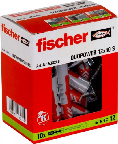 Дюбель FISCHER DUOPOWER 12 х 60 с саморезом - изображение 3
