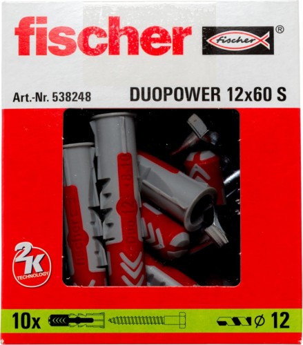 Дюбель FISCHER DUOPOWER 12 х 60 с саморезом - изображение 2