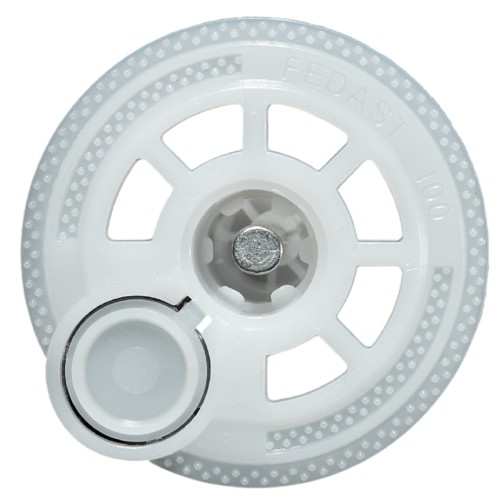 Дюбель-гриб FEDAST FD120IN-62 тарельчатый 120 мм, с крышкой (100 шт/уп) - изображение 2