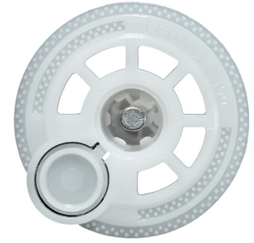 Дюбель-гриб FEDAST FD50IN-62 тарельчатый 50 мм, с крышкой (200 шт/уп) - изображение 2