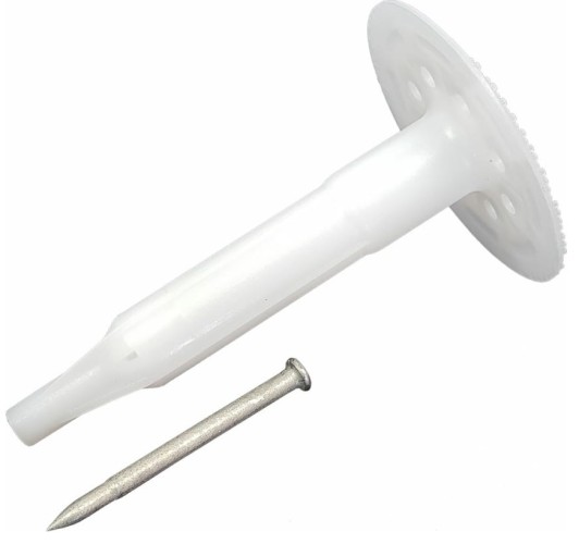 Дюбель-гриб GNG GNINR-100-6-IP (уп.100 шт.) тарельчатый с гвоздем GNINR1006IP