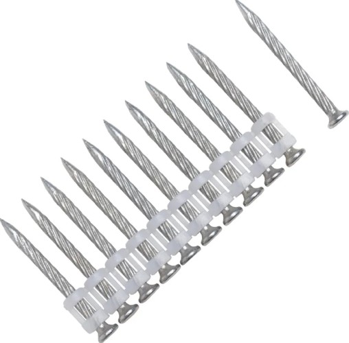 Дюбель-гвоздь монтажный FEDAST fd2738sbp 2.7х38 мм, винтовой (1000 шт/уп) - изображение 2