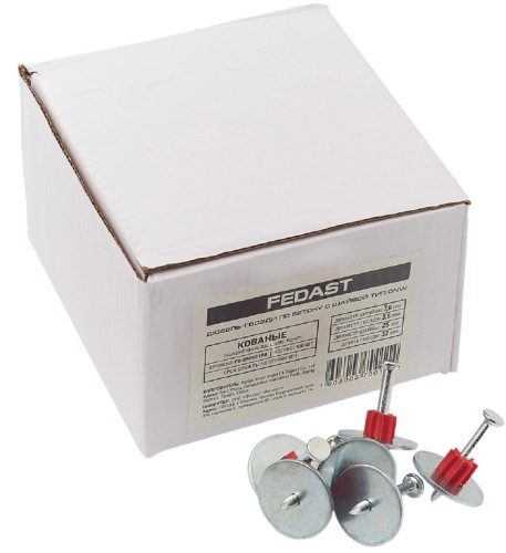 Дюбель-гвоздь монтажный FEDAST FD-DNW32P8 по бетону с шайбой dnw 32 мм (100 шт./уп) - изображение 4