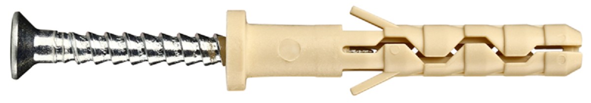 Дюбель гвоздевой с цилиндрической манжетой ЕВРОПАРТНЕР SB 6x40 (2000 шт.) нейлон 76062612