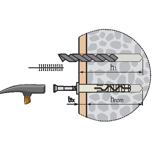 Дюбель гвоздевой с цилиндрической манжетой ЕВРОПАРТНЕР PDG LK 6x 40 (2000 шт.) 76010606 - изображение 2