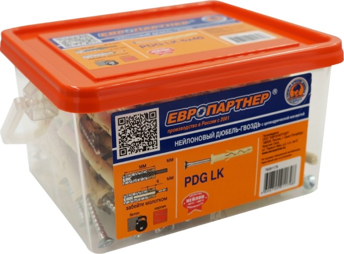 Дюбель гвоздевой с цилиндрической манжетой ЕВРОПАРТНЕР PDG LK 5x 40 (2500 шт.) 76081035 - изображение 3