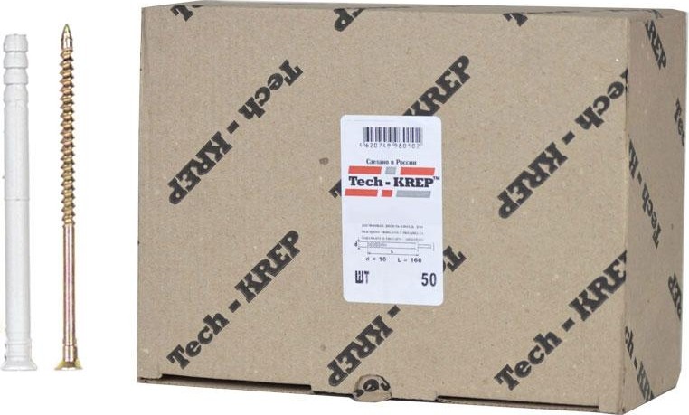 Дюбель гвоздевой Tech-KREP 10 х 140 (уп. 50 шт) потай
