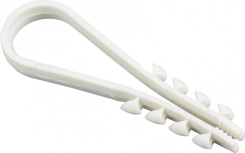 Дюбель-хомут IEK 11-18 мм (уп.100 шт.) белый UHH35-11-18-100