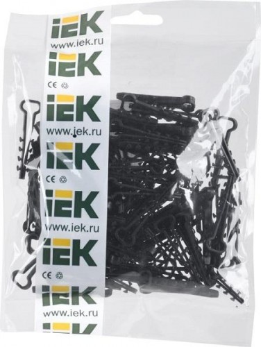 Дюбель-хомут IEK 5х8мм нейлон черн. (уп. 100шт) UHH36-5-8-100 - изображение 2