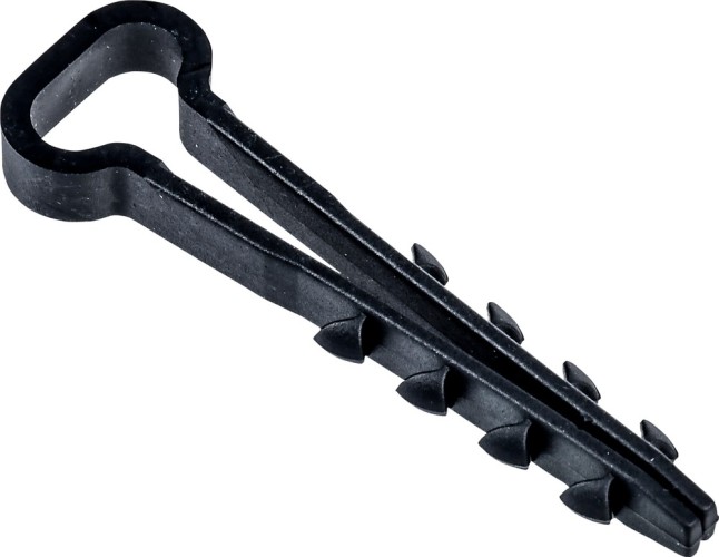 Дюбель-хомут IEK UDH 5х10мм для плоского кабеля нейлон черн. (уп.25шт)  UDH14-05-10-025-K02