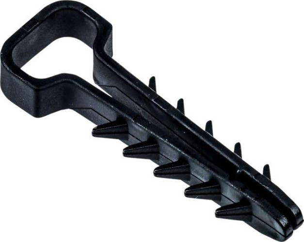 Дюбель-хомут IEK UDH 6х12мм для плоского кабеля нейлон черн. (уп.25шт)  UDH14-06-12-025-K02