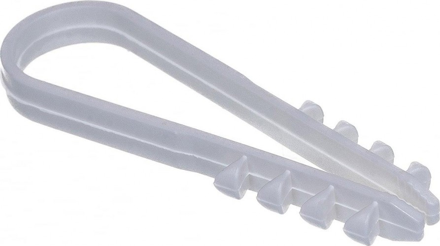 Дюбель-хомут REXANT 11-18 мм, белый нейлоновый упаковка 100 шт. 07-4502