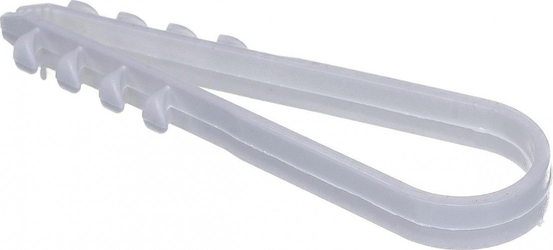 Дюбель-хомут REXANT 11-18 мм, белый нейлоновый упаковка 100 шт. 07-4502 - изображение 2