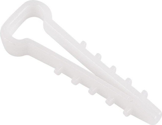 Дюбель-хомут REXANT 5-10 мм, белый нейлоновый прямоугольный упаковка 100 шт. 07-4610