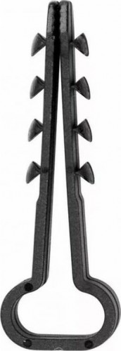 Дюбель-хомут REXANT 6-12 мм, черный нейлоновый прямоугольный упаковка 100 шт. 07-4614