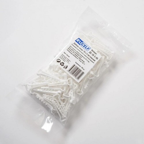 Дюбель-хомут RUCELF ДХБ-10-5 мм плоский, белый (уп.100 шт.) ДХБ-10-5-ПБ - изображение 2