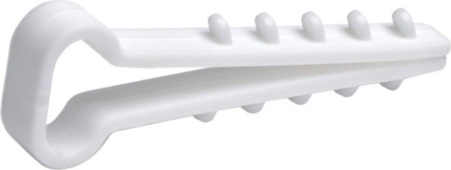 Дюбель-хомут RUCELF ДХБ-12-6 мм плоский, белый (уп.100 шт.) ДХБ-12-6-ПБ