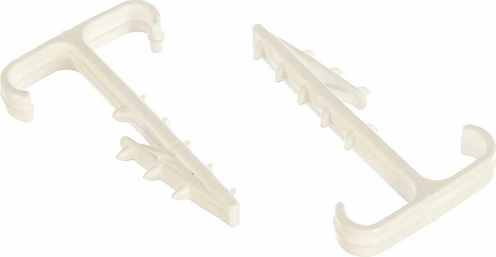 Дюбель-хомут RUCELF ДХБ 2-12 мм плоский, белый (уп.100 шт.) ДХБ-2-12-ПБ