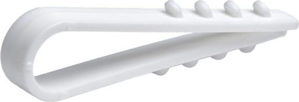 Дюбель-хомут RUCELF ДХБ  5-10 мм круглый, белый (уп.100 шт.) ДХБ-10-5-КБ