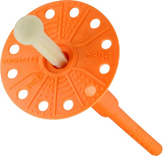 Дюбель изоляционный SORMAT ФЗД-1x235 c металлическим гвоздем (150 шт) 8730235000